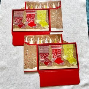 NEW set of 2 holiday drink carriers